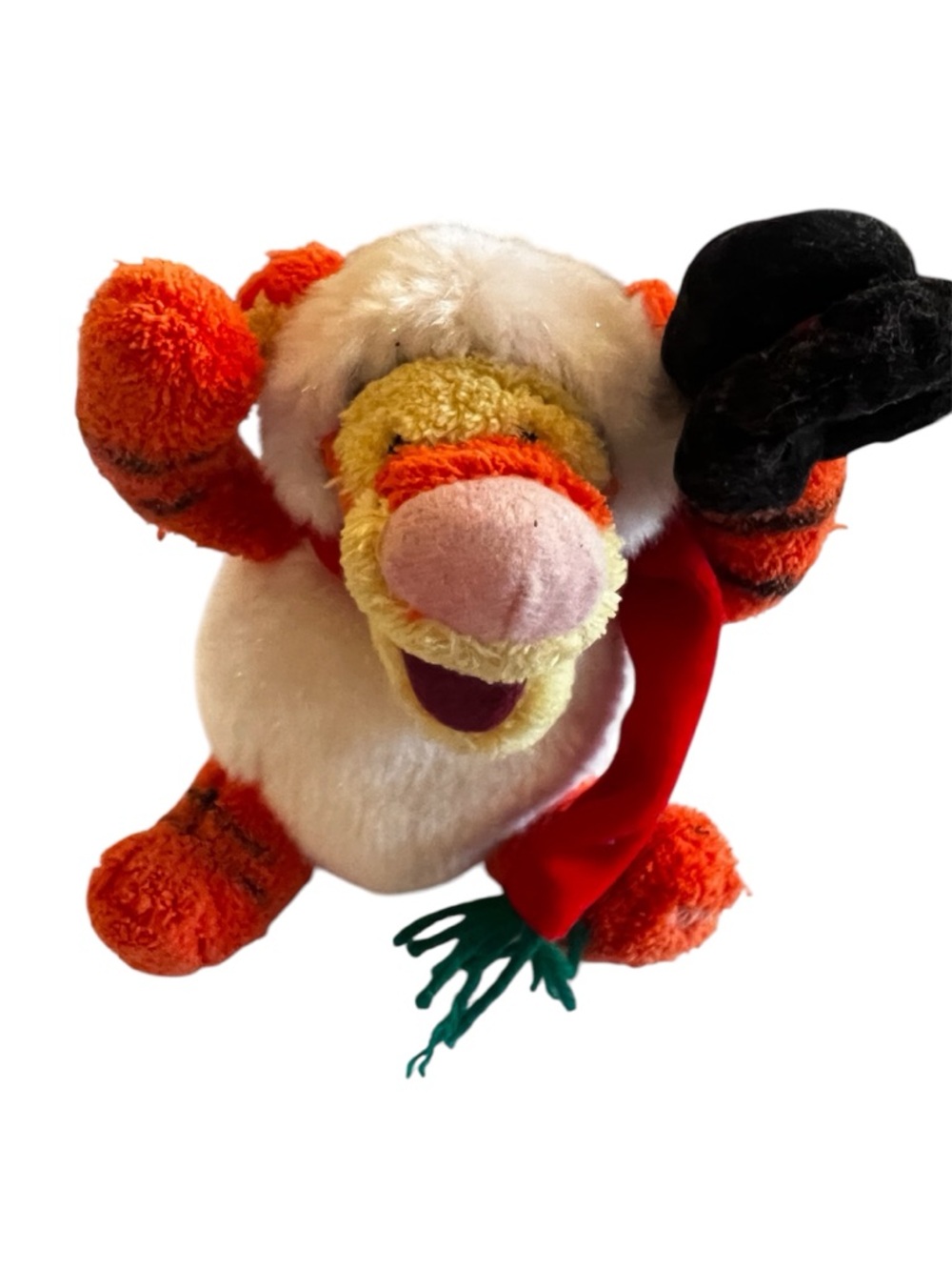 Disney Orange & White Tigger Plush in Holiday Outfit